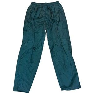 Athletic Works Men’s‎ Green Lined 5 Pocket Rear Zip Tactical Wind Pants Sz M EUC